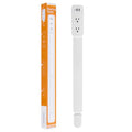 Electrical Outlet Extender Stick - Features USB-A, USB-C and 2 AC Outlets, Extends 22"-34", Rotates 180° Access Hard-to-Reach Outlets, Wall Plug Power Socket Expander Nightstands, Sofa, Desks and More - color: White