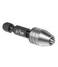 LABEAR Keyless Mini Drill Chuck Adapter, 1/4" Hex Shank, 0.3-3.2mm - size: 0.3-3.2mm