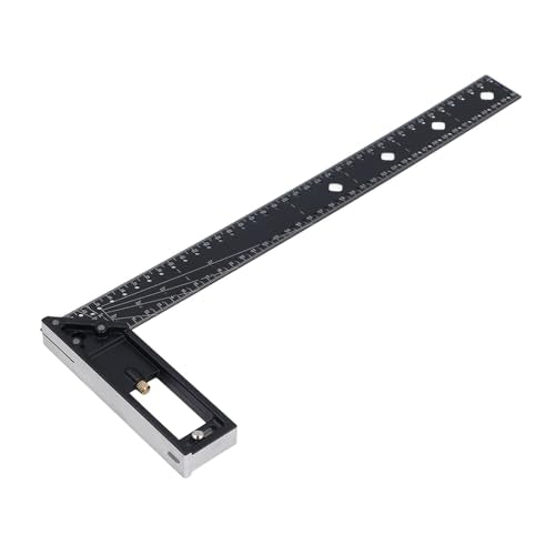 45 90 Degree Multi Angle Square Measuring Ruler, Professional 3D Multi Angle Measuring Ruler, Aluminum Alloy Woodworking Marking Ruler, High Precision Framing Square