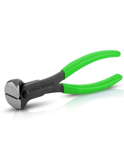 Bates- Nail Puller, 7 Inch, Light Green, Nail Remover Tool, Cutting Pliers, Carpenter Tools, Staple Puller, End Cutting Pliers - color: Light Green, size: 7", 1 Pack