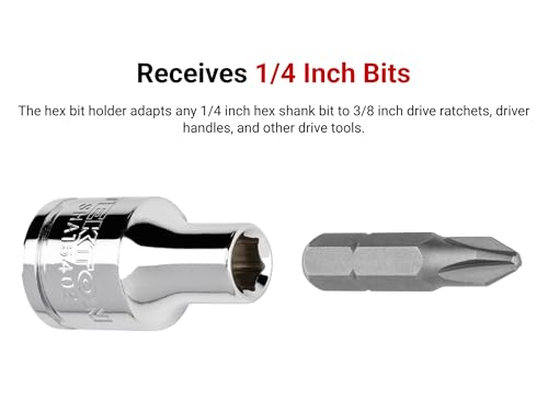 TEKTON Magnetic Hex Bit Holder Socket Set, 3-Piece | SHA99021 - size: 3-Piece Set (1/4, 3/8, 1/2 Inch)