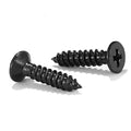 #4 x 1/2" Wood Screw 100Pcs 18-8 (304) Stainless Steel Screws Flat Head Phillips Fast Self Tapping Drywall Screws Black Oxide by SG TZH - size: #4 x 1/2"