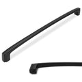 10 Pack 15 inch Matte Black Kitchen Cabinet Handles Cabinet Pulls Black Drawer Pulls Kitchen Cabinet Hardware Handles Dresser - color: Matte Black, size: 15" Hole Center（381mm）