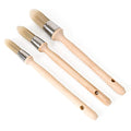 3 Pack Trim Edge Paint Brushes, Round Small Paint Brush for Walls Touch Up