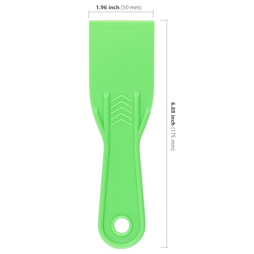 HAKZEON 50 PCS Plastic Putty Knife, 2 Inch Green Drywall Scraper, Flexible Spreader Spackle Tool for Spackling Patching - color: 50 Pcs Green, size: 2 Inch