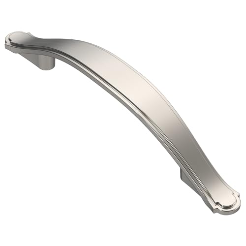 Alzassbg Brushed Satin Nickel Cabinet Pulls and Handles 10 Pack, AL3028SN - color: Brushed Satin Nickel, size: 3-3/4" Hole Center