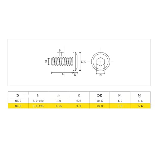 10-Pack M6 40mm Rivet Countersunk Socket Cap Screws Barrel Nuts for Furniture - size: M6 x 40mm 10pcs