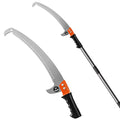 14FT Pole Saw for Tree Trimming 2-in-1 Hand Saw Steel Blade Extension Pole - size: 14 FT