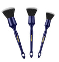 YeewayVeh 3PCS Car Detailing Brush Set, Ultra Soft, Indigo/Black - color: Indigo/Black