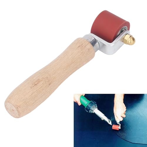 Silicone Seam Roller, Heat Resistant 260°c Wallpaper Seam Roller, 28mm*32mm Laminate Roller for PVC Welding Tool Red