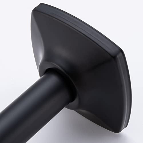 Shower Arm with Flange 16 Inches Ceiling Mount Replacement Rain Shower Head Straight Arm Ceiling-Mounted High Pressure Rain Matte Black,SW-91038-16MB. - color: R-angle Square Flange-16" Matte Black