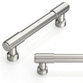 10 Pack Brushed Satin Nickel Cabinet Pulls 3.75 Inch(96mm) Kitchen Cabinet Handles Cabinet Hardware for Drawer Pulls - color: Brushed Satin Nickel, size: 3.75" Hole Center