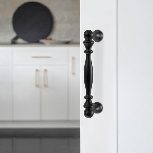 10 Pack 3-3/4 Inch(96mm) Kitchen Cabinet Handles Matte Black Cabinet Pulls Zinc Alloy Drawer Pulls Solid Kitchen Hardware - color: Matte Black, size: 3-3/4'' Hole Center(96mm)
