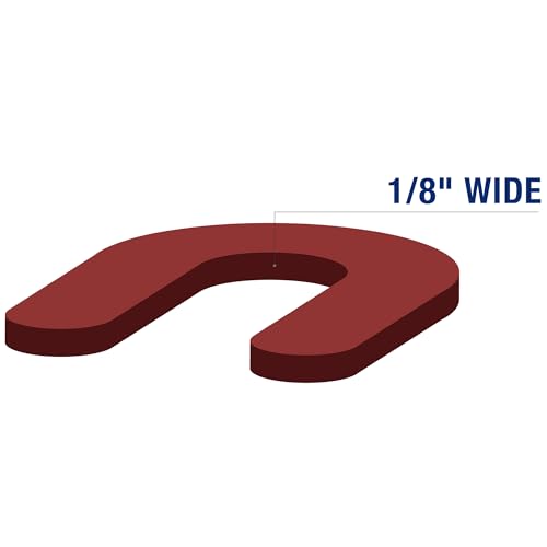 QEP 1/8" Horseshoe Shim Tile Spacers f for Marble, Granite and Stone Floor and Wall Installations (150 Pack) - style: 1/8-Inch 150-Pack