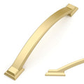 Amerdeco 10 Pack Brushed Gold Cabinet Pulls 5" - color: Brushed Gold, size: 5" hole center