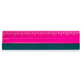 FOSHIO Professional Squeegee for Vinyl, Decals, Sticker Paper, Wallpaper, Window Film, Craft, Suede Felt Squeegee Smoothing Tool with Ruler, Pink (12 inches) - size: 12 inches