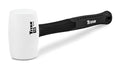 Titan 63106 16oz White Rubber Mallet, Non-marking Double-faced Solid Head, 13" Shock Absorbing Fiberglass Handle with Textured Grip - style: 16oz White