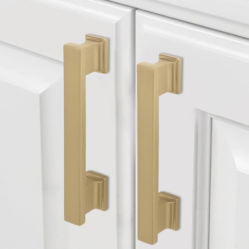 COTYKILEY 10 Pack 3.75 Inch(96mm) Champagne Bronze Cabinet Handles Gold Kitchen Cabinet Pulls Cabinet Door Handles Kitchen Cabinet Hardware - color: Champagne Bronze, size: 3.75" Hole Center（96MM）