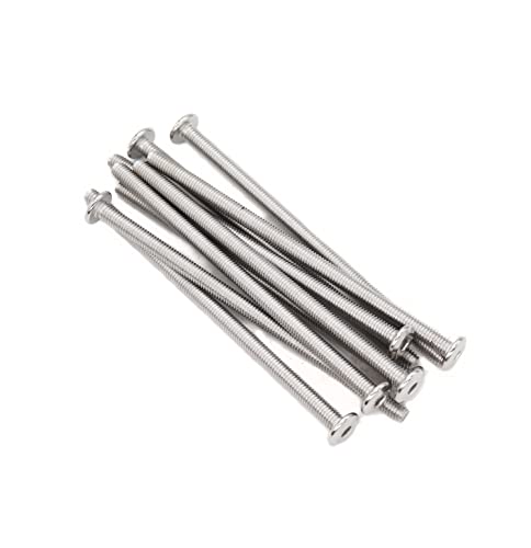 10pcs M6 x 105mm Rivet Countersunk Socket Cap Allen Bolts Rivet Screws Furniture Connecting 304 Stainless Steel - size: 10pcs M6 x 105mm