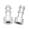 EVIL ENERGY 3/8" Weld On Hose Barb Tail Nipple On Bung Fitting Adapter Natural Aluminum 2PCS - size: 3/8 barb