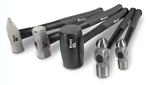 Titan 63125 5-Piece Hammer Set, Includes 16oz & 32oz Ball Pein, 32oz Sledge - style: 5pc Assorted Set