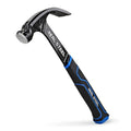 Real Steel 15 Oz One Piece Forged Curve Claw Framing Hammer with Cushion Grip 0516 - size: 15 oz