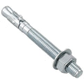 Wensilon 3/8x4" 10Pcs Inch Standard Fasteners for Heavy-Duty Zinc Wedge Anchors for Cement and Concrete - size: 3/8x4"