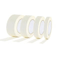 4 Rolls White Masking Tape 2 1 3/4 1/4 inch Wide, Multi Size Assorted General Purpose Beige Masking Tape Painters Tape Art Craft Tape, Paper Tape, 0.24/0.6/1/2 Inchx22 Yards