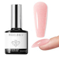 modelones Builder Rubber Gel Base Coat for Nails, Nude Pink Glitter Rubber Base Gel Nail Polish for Strengthen Apex Building Extension Protect Weak Nails Long Last U V Manicure Gift for Women - color: Rubber Base Coat Glitter Blush