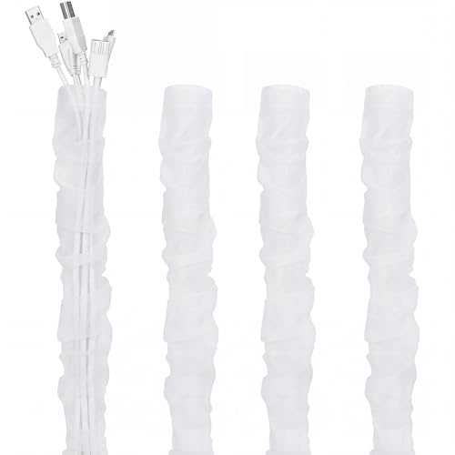 9 ft Fabric Cord Cover for Lamps Chandelier, Decorative Organza Fabric Cord Cover for Wires Fabrics Cable Sleeve TV Computer Phone Charger Lamps Home & Office Cable Management