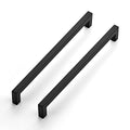 Ravinte Matte Black Cabinet Handles Square Pulls 10 Inch 3 Pack - size: 10-1/2 Inch (10 Inch Hole Center)