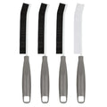 2026 NEW Ergonomic Anti-Slip Handle Grout Brush, 4Pcs Crevice Cleaning Brush, Hard Bristle Multi-Purpose Cleaning Tools, Small Cleaning Brush for Household Use Kitchen Bathroom, Right Hand - size: 4Pcs, style: Right Hand