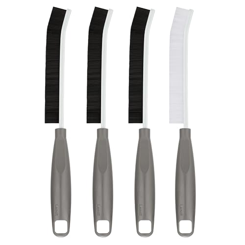 2026 NEW Ergonomic Anti-Slip Handle Grout Brush, 4Pcs Crevice Cleaning Brush, Hard Bristle Multi-Purpose Cleaning Tools, Small Cleaning Brush for Household Use Kitchen Bathroom, Right Hand - size: 4Pcs, style: Right Hand
