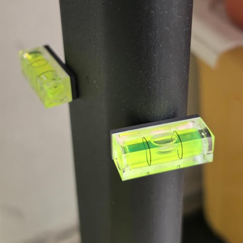 5Pcs Magnetic Small Bubble Levels 29x10x12mm Mini Square Bubble Spirit Level Measuring Layout Tools (29mm) - size: 29mm