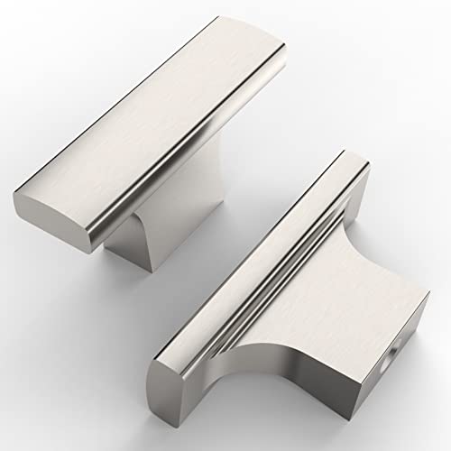 Asidrama 2 Pack Brushed Satin Nickel Kitchen Cabinet Knobs for Dresser Drawers - Zinc Hardware - color: Brushed Satin Nickel, style: 2 Pack
