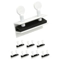 "Nuk3y Sliding Window Security Locks with Rubber Gasket (White, 8 Pack)" - color: White, size: 8 Pack