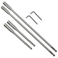 8 Pcs 1/4 Inch Drill Bit Extension Set, 6 and 12 Inch Wood Spade Drill Bit Extender for Enhanced Reach in Drilling Tasks, Suitable for Carpentry and Construction with 4 Pcs Keys