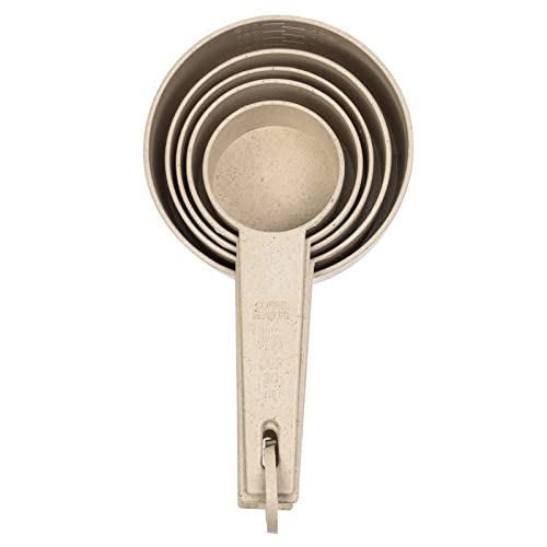Beille Cream Wheat Straw 10PC Measuring Cups Spoons Set