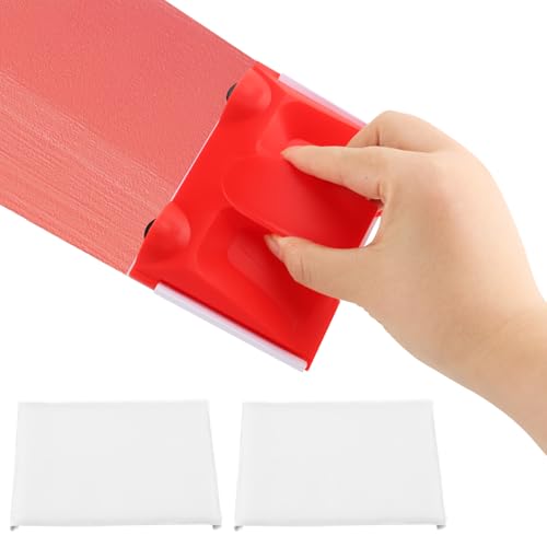 Paint Edger Trimmer with 2pcs Replacement Pad Refills, Corner Walls & Ceilings Paint Pad Applicator, Edge Painting Tool for Walls, Ceilings, Corners, Trims, and Edges FLA-wless Cutting-in
