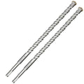 2-Pack SDS Plus Masonry Drill Bits 5/8 Inch x 12 Inch Long Rotary Hammer Drill Bits Carbide Tipped for Concrete Brick Cement Stone Block. - size: 2 Pcs 5/8", style: 12"