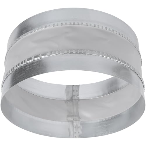 Repa Market 12" Inch Flexible Male Fit Duct Connector – Galvanized Steel Round Pipe Extender for Spiral Ducts – Vibration & Noise Reduction Coupler for HVAC Systems, Exhaust and Dryer Vent Connections - size: 12" Inch