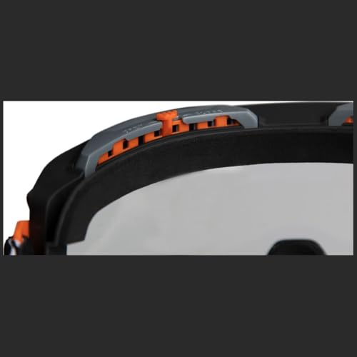 KLEIN TOOLS 60479 Safety Goggles, Clear Lens PPE Eye Protection, Anti-Fog, Scratch-Resistant, UV Protection, Adjustable Vents