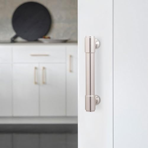 10 Pack 3 Inch(76mm) Kitchen Cabinet Handles Brushed Satin Nickel Cabinet Pulls Alloy Drawer Pulls Solid Cabinet Hardware - color: Brushed Satin Nickel, size: 3'' Hole Center(76mm)