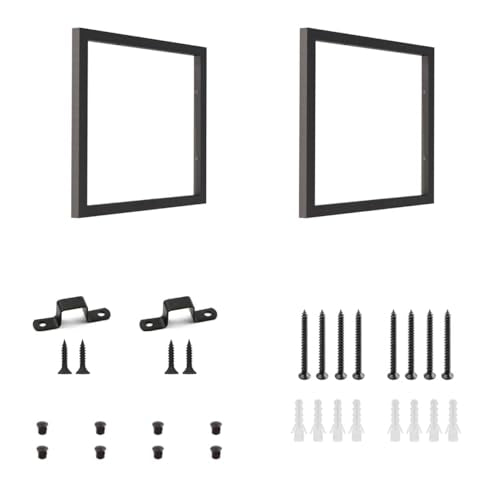 1-Tier Square Shelf Bracket,Wall & Ceiling Mount, 2 Pack - size: 1 Tier Bracket-2 Pack