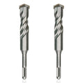 2-Piece 7/8" SDS Plus Drill Bits Rotary Hammer Drill Bit Set, Carbide Tipped for Drilling Concrete Cement Porcelain Tiles Ceramic Pots Stone Brick, Diameter 22mm, 160mm Long, SDS Plus Shank - size: 2 Pcs 7/8", style: 6"