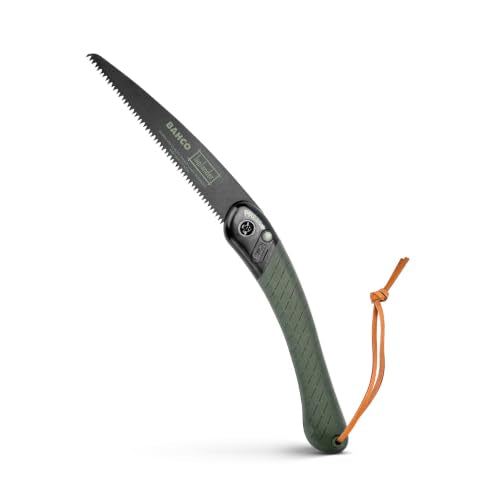 Bahco BAH396LAP Laplander Folding Saw, 7-1/2" Blade, Ergo Grip, Green