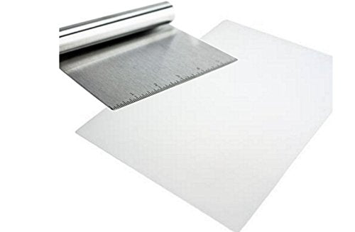 Stainless Steel Food Scraper, Multi-Purpose Bench Scraper