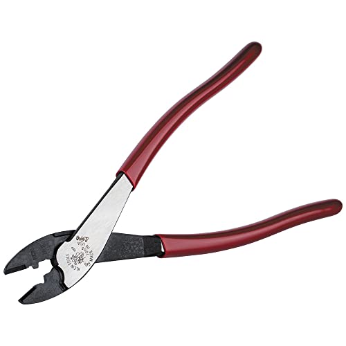 Klein Tools 1005 Cutting/Crimping Tool, Made in USA, Cutter/Crimper for 10-22 AWG Terminals and Connectors, Crimper for Insulated and Non-Insulated Terminals - style: Crimper/Cutter