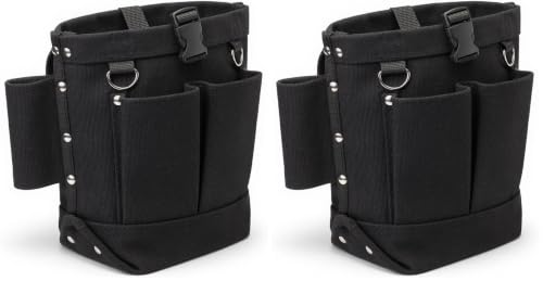Lichamp Bull Pin and Spud Wrench Holder, Construction Tool Belt Pouches Bolt Bag for Iron Work - size: Large (Pack of 2)