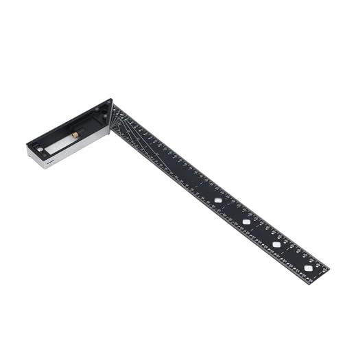 Multi Angle Measuring Ruler, Square Quilting Ruler, Aluminum Alloy, Sturdy Construction, Lightweight, Compact, Easy to Carry, Versatile Combination Square for Carpentry,